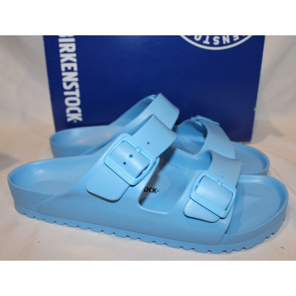 Birkenstock Men Arizona Essentials EVA Sandals SKY BLUE NIB REG - Picture 1 of 6